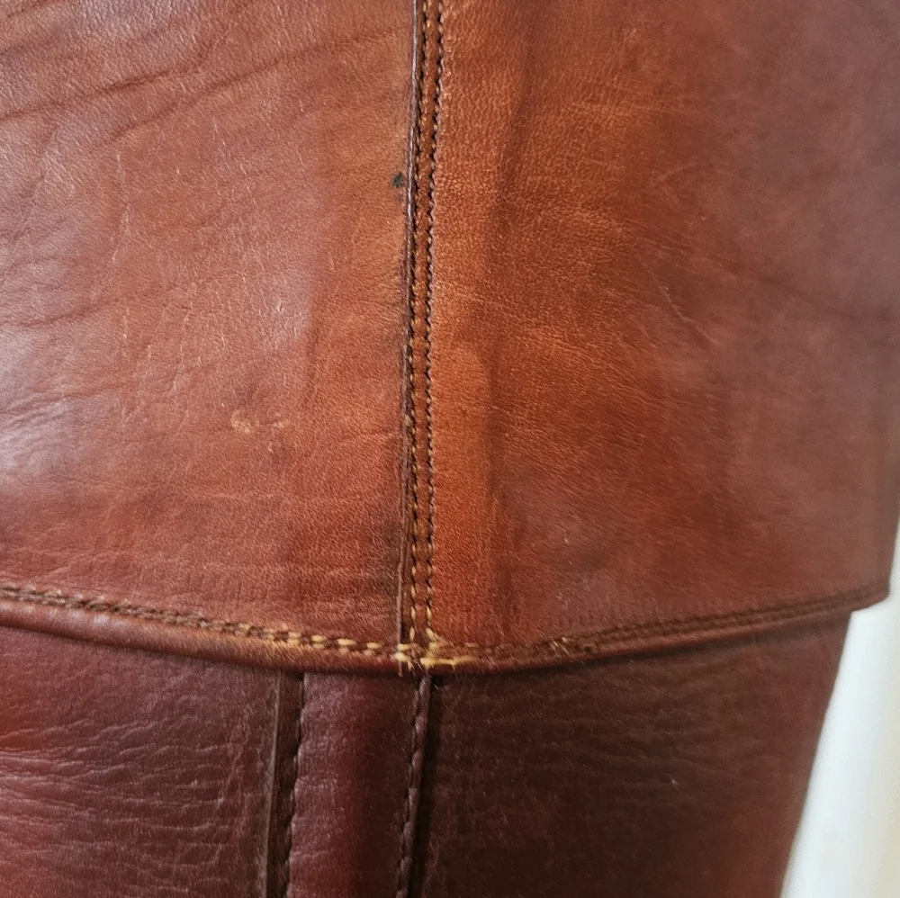 Vintage Frye Brown Cognac Campus Boots Size 9 Great Condition - Picture 8 of 11